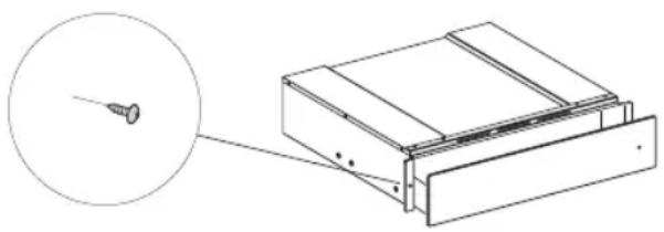 HOTPOINT WD 914 NB - Вбудовуйте шухляду, як показано на рисунку. - 1