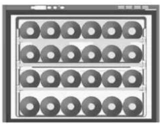 HOTPOINT WL 24 AHA - Klassisk lagring med 24 flasker - 1