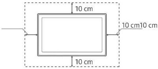 SAMSUNG UE49NU8045TXXC - Fornecimento de ventilação adequada para o televisor - 2