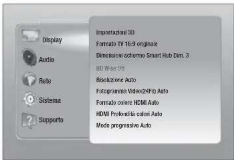 SAMSUNG HTE6759W - Accesso alla schermata di impostazione - 1
