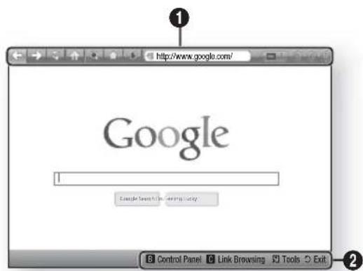 SAMSUNG HTE6759W - Panorama del browser Web - 1