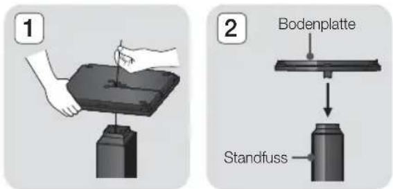 SAMSUNG HTE6759W - Zum Installieren der Laufsprecher auf dem Tallboy-Stand. - 1