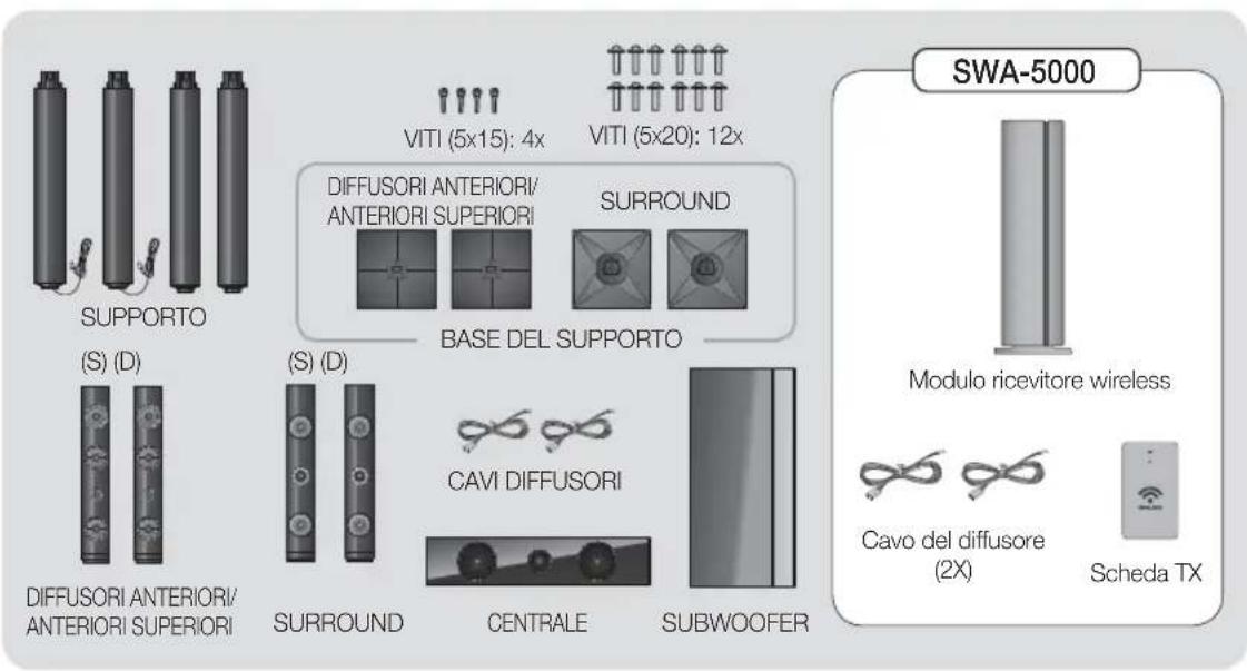 SAMSUNG HTE6759W - Componenti degli altoparlanti - 1