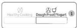 SAMSUNG MC28M6065CK - Using the dough proof/yogurt features - 1
