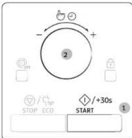 SAMSUNG MC28M6065CK - Adjusting the cooking time - 1