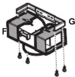 ROSIERES RHV 994 X - Die Kaminhalterung zusammenbauen (3 Teile): - 4