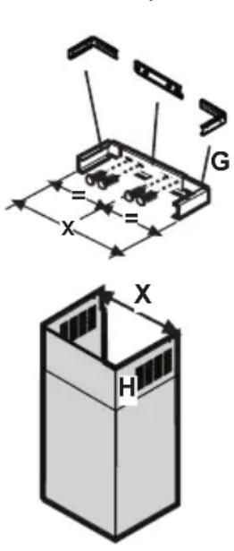 ROSIERES RHV 994 X - Pre-montagem do deflector (somente quando é fornecido um deflector composto de 3 partes - o deflector é utilizado apenas para a versão filtrante) - 1