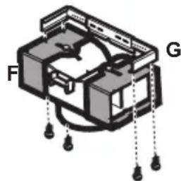ROSIERES RHV 994 X - Assembler le support cheminée (3 parties): - 3