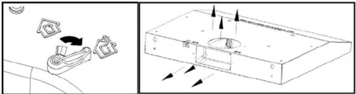 ROSIERES RHC 6381 GR - IMPOSTAZIONE DELLA VENTILAZIONE DELL'ARIA - 1