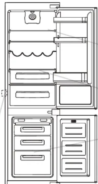ROSIERES RBBF 178 T - Decongelarea compartmentului de refrigerare - 1