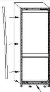 ROSIERES RBBF 178 T - DIMENSOES DO PRODUCTO E COMPARTIMENTO EMBUTIDO - 6