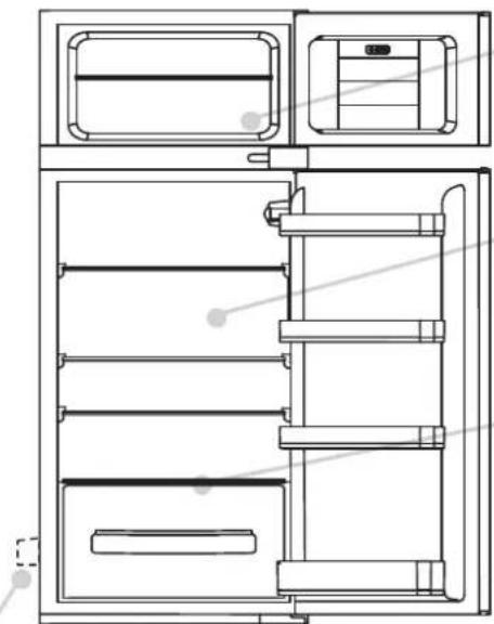 ROSIERES RBDP 23534 - Descongelación del compartmento del frigorífico - 1