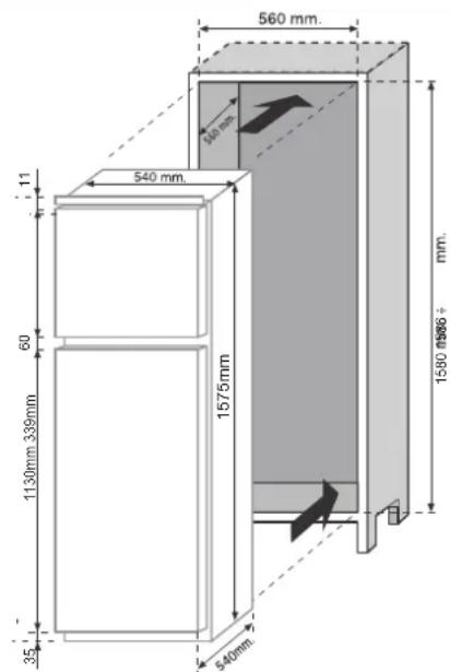 ROSIERES RBDP 23534 - ROZMÉRY SPOTČEBICE A SKRÍNÉ PRO VESTAVENÍ - 2
