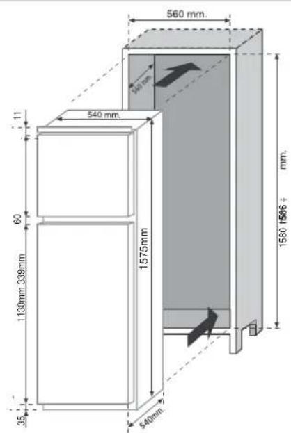 ROSIERES RBDP 23534 - PRODUCTAFMETINGEN EN INBOUWKAST - 2