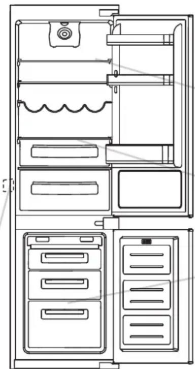 ROSIERES RBBS 182 - Descongelación del compartmento del frigorífico - 1