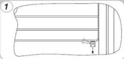 ROSIERES RBO 3683A - INVERSER LE SENS D'OUVERTURE DU CONGELATEUR - 1
