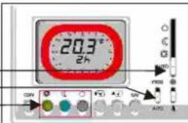 Fantini Cosmi Intellitherm Techno W C55N - Interrupteur P sur AUTO - 3