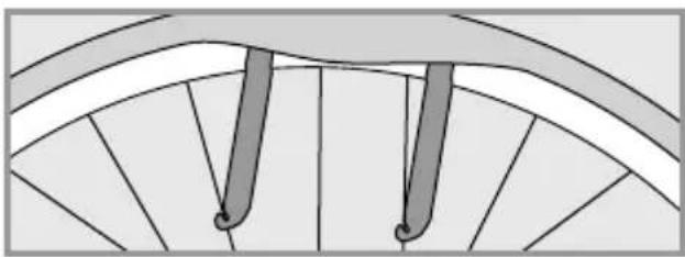 Flyer TSerie - Removing the tyre and inner tube - 1