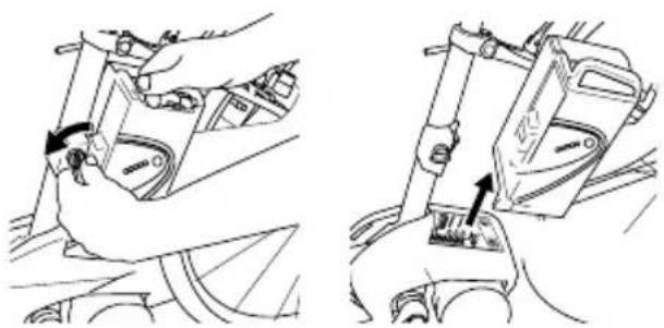 Flyer Gotour 6 - Herausnehmen des Akkus - 1