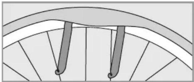 Flyer Gotour 4 - Démontage du pneu et de la chambre à air - 1