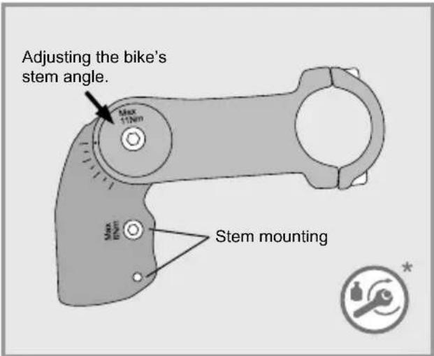 Flyer CSerie - Adjusting the bike's stem angle. - 1