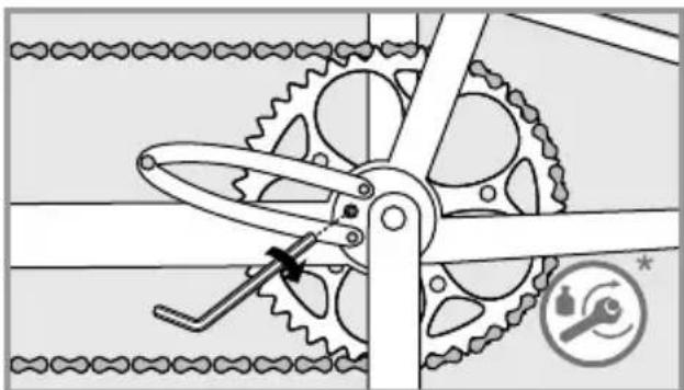 Flyer CSerie - Tightening the chain on a Tandem - 8