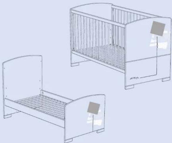 SAUTHON Manhattan 276825 - CB - Cot 140x70 - 1