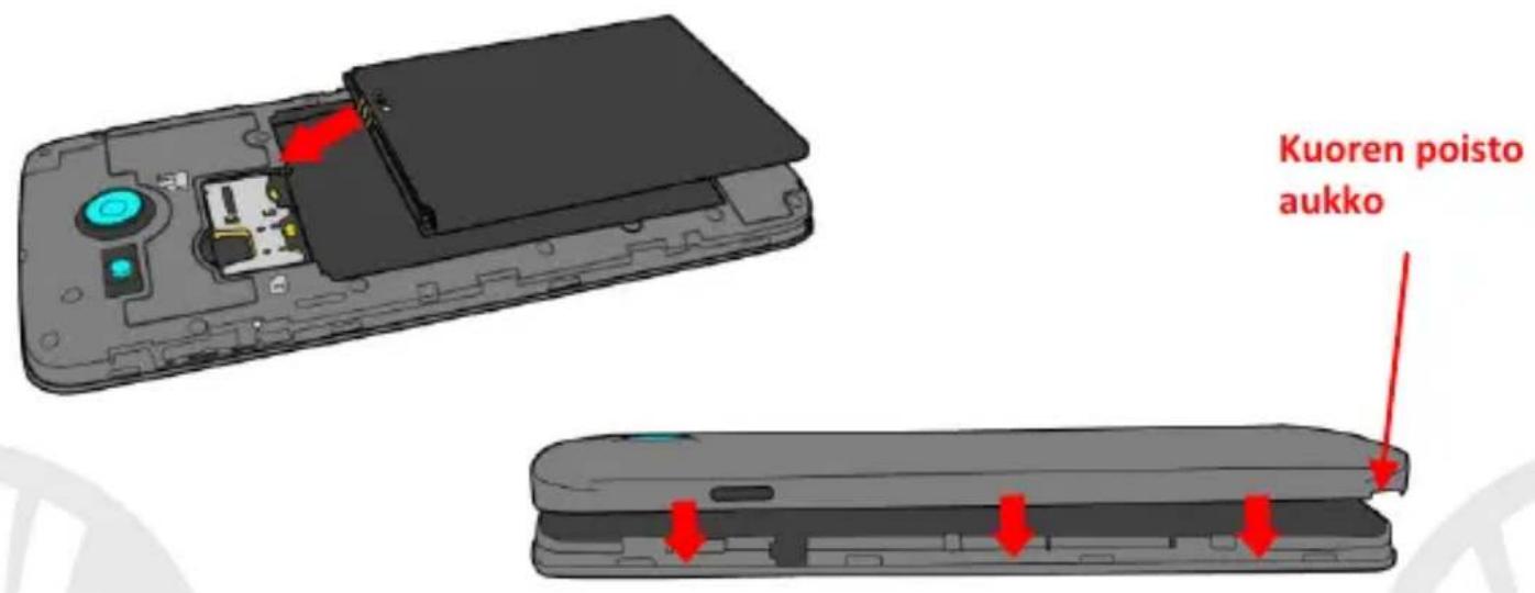 NGM You Color M500 - Akun asettaminen paikoilleen - 1