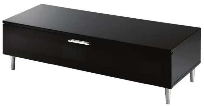 Arkitect A10IRB11X - High Gloss White / Black TV Stand - 2
