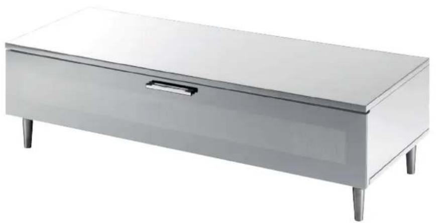 Arkitect A10IRB11X - High Gloss White / Black TV Stand - 1