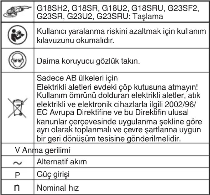 HITACHI G 18SH2 - UYARI - 1