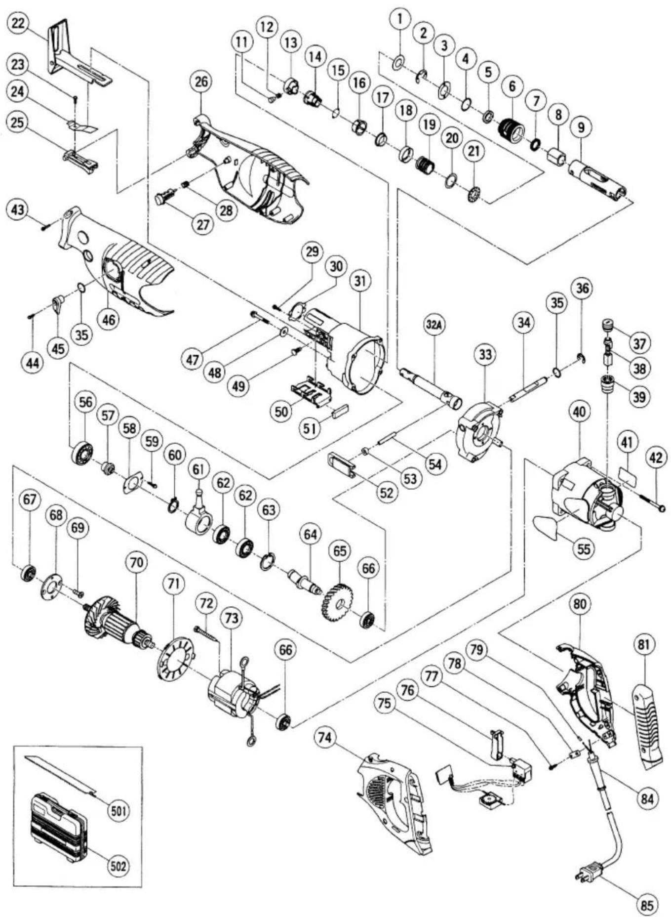 HITACHI CR 13VA - ACCESORIOS ESTANDAR - 2