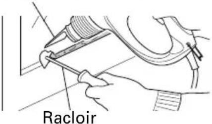 HITACHI RH 600T - Decollage du mastic sur les chassin de fenêtres (Fig. 9) - 1