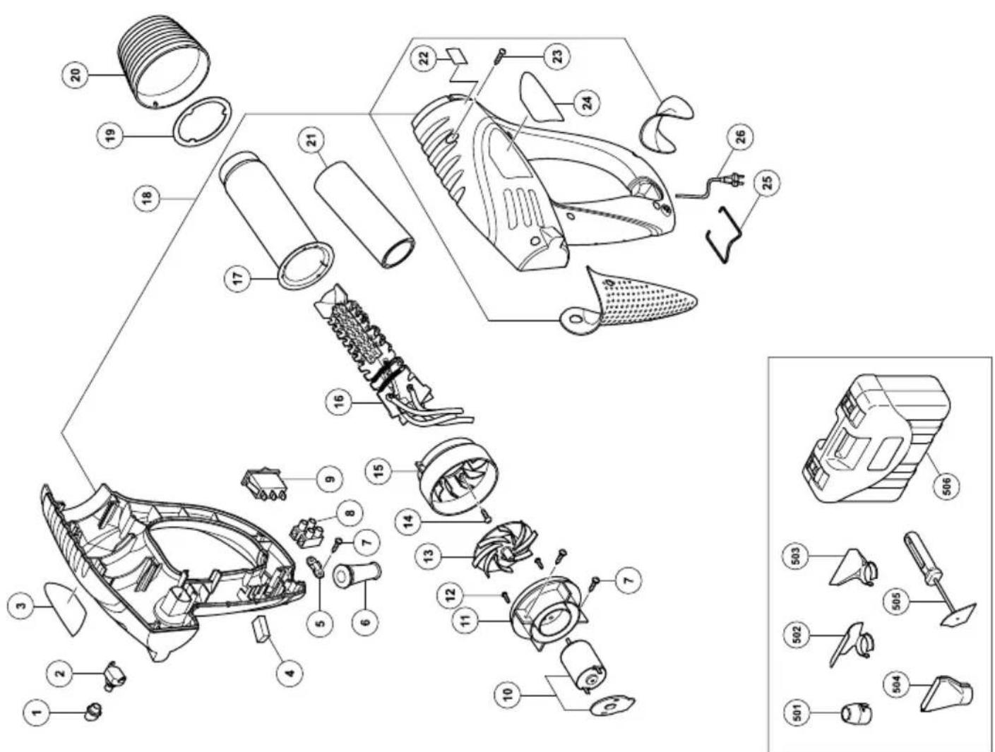 HITACHI RH 600T - ACCESORIOS ESTANDAR - 1