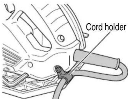 HITACHI C 7SB3 - USING THE CORD HOLDER - 1