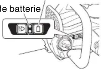 HITACHI CS 36DL - À PROPOS DE L'INDICATEUR DE L'ÉTAT DE CHARGE DE LA BATTERIE - 1