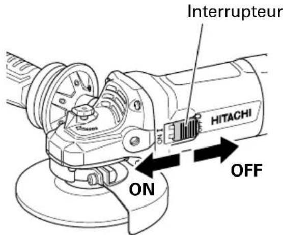 HITACHI G 12SW - UTILISATION DE LA MEULEUSE À DISQUE - 1