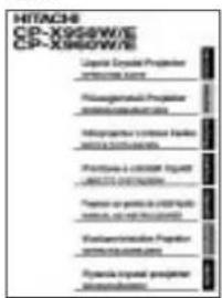 HITACHI CPX958W - Checking the package Contents - 4