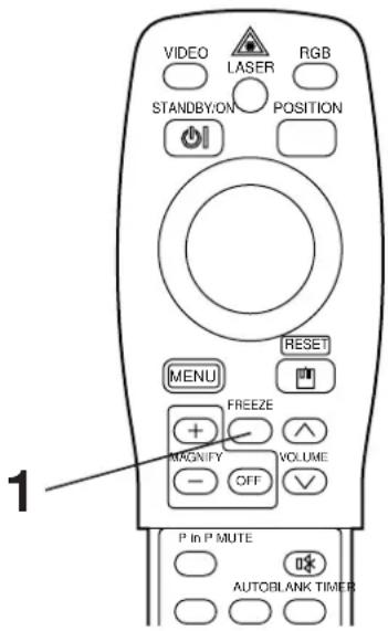 HITACHI CPX958W - Beeld stilzetten met FREEZE - 1