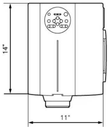 HITACHI CPX958W - Dimensional Diagram - 2