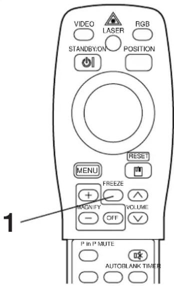 HITACHI CPX958W - Funzione FREEZE (Fermo immagine) - 1