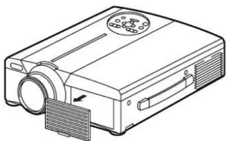 HITACHI CPX958W - Limpieza del filtro de aire - 1