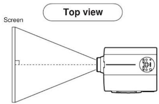 HITACHI CPX958W - Typical LCD Projector and Screen Installation - 1