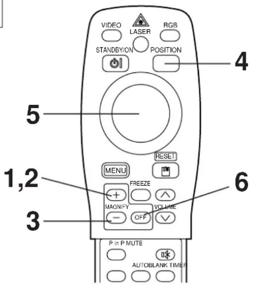 HITACHI CPX958W - Forstørringsfunksjonen MAGNIFY - 1