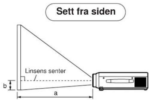 HITACHI CPX958W - Typisk oppsetting av prosjektør og fremviserskjerm - 2