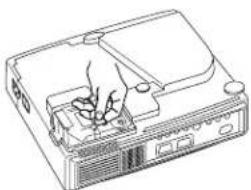 HITACHI CPX275W - Replacing the Lamp - 4