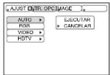 HITACHI CPX275W - Menú de entrada - 1
