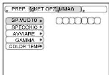 HITACHI CPX275W - Menu Immagine - 1