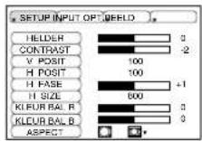 HITACHI CPX275W - "Setup" menu - 1