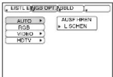 HITACHI CPX275W - Eingangsmenü - 1